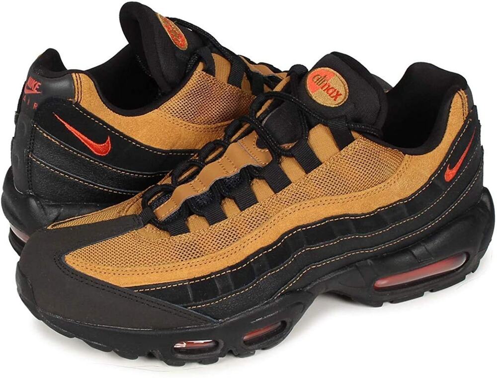Nike Air Max 95 Essential Black-Cosmic Clay-Wheat Mens Sz 10.5 M AT9865-014